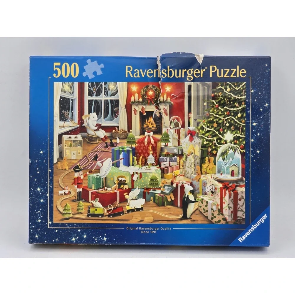 Ravensburger Enchanted Christmas 500 Pc Jigsaw Puzzle - SEALED DAMAGED BOX